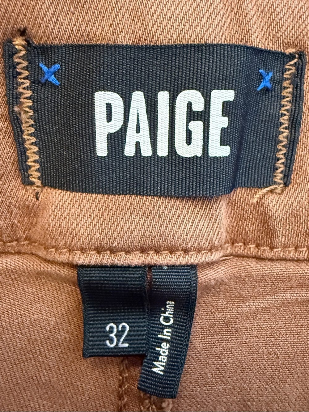 PAIGE Brooklyn High Rise Wide Leg Pants 32 (34x30.5) Vintage Mocha Bisque - Picture 14 of 16